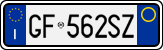 License plate of Italy, Cars (1994 year series)