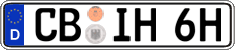 German license plate, Plates for oldtimers (type 