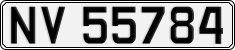 License plate of Norway, Cars