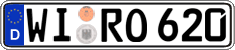 German license plate, Regular plates
