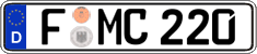 German license plate, Regular plates
