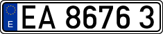 License plates of Spain, Official and military plates
