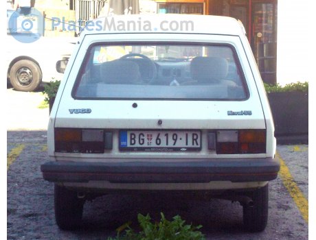 BG 619-IR, Zastava Yugo