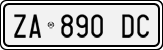 License plate of Italy, Cars (1994 year series)