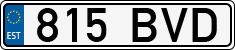 License plate of Estonia, Regular car plates