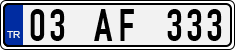 License plate of Turkey, Regular plates