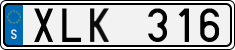 License plate of Sweden, Regular plates