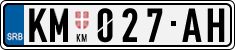 License plate of Serbia, Cars