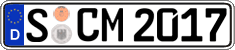 German license plate, Regular plates