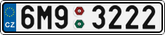 License plate of the Czech Republic, Cars (2001)