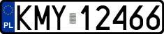License plates of Poland, Regular car plates