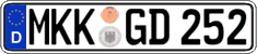 German license plate, Regular plates