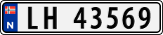 License plate of Norway, Cars