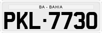 License plate of Brazil, Private owners (1990)