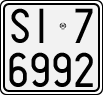 License plate of Italy, Motorcycles (1927 year series)