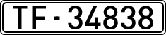 License plates of Spain, 1900 year series