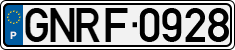 License plate of Portugal, National Republican Guard