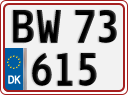 License plate of Denmark, Regular plates