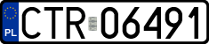 License plates of Poland, Regular car plates