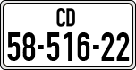 License plate of Israel, Diplomatic