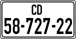 License plate of Israel, Diplomatic