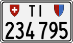 License plate of Switzerland, Cars