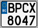 License plate of Bulgaria, Cars