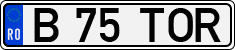 License plate of Romania, Regular plates