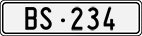 License plate of Switzerland, Cars