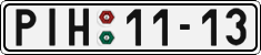 License plate of the Czech Republic, Cars (1960)