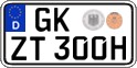 German license plate, Plates for oldtimers (type 