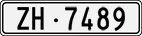 License plate of Switzerland, Cars