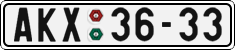 License plate of the Czech Republic, Cars (1960)