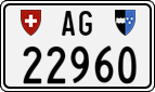 License plate of Switzerland, Cars