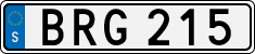 License plate of Sweden, Regular plates