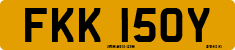 License plate of the United Kingdom, 1963 year system