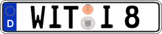 German license plate, Regular plates