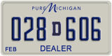 Michigan, Dealer (12D345 / 123D45)
