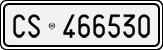 License plate of Italy, Cars (1927 year series)