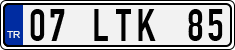 License plate of Turkey, Regular plates