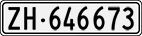 License plate of Switzerland, Cars