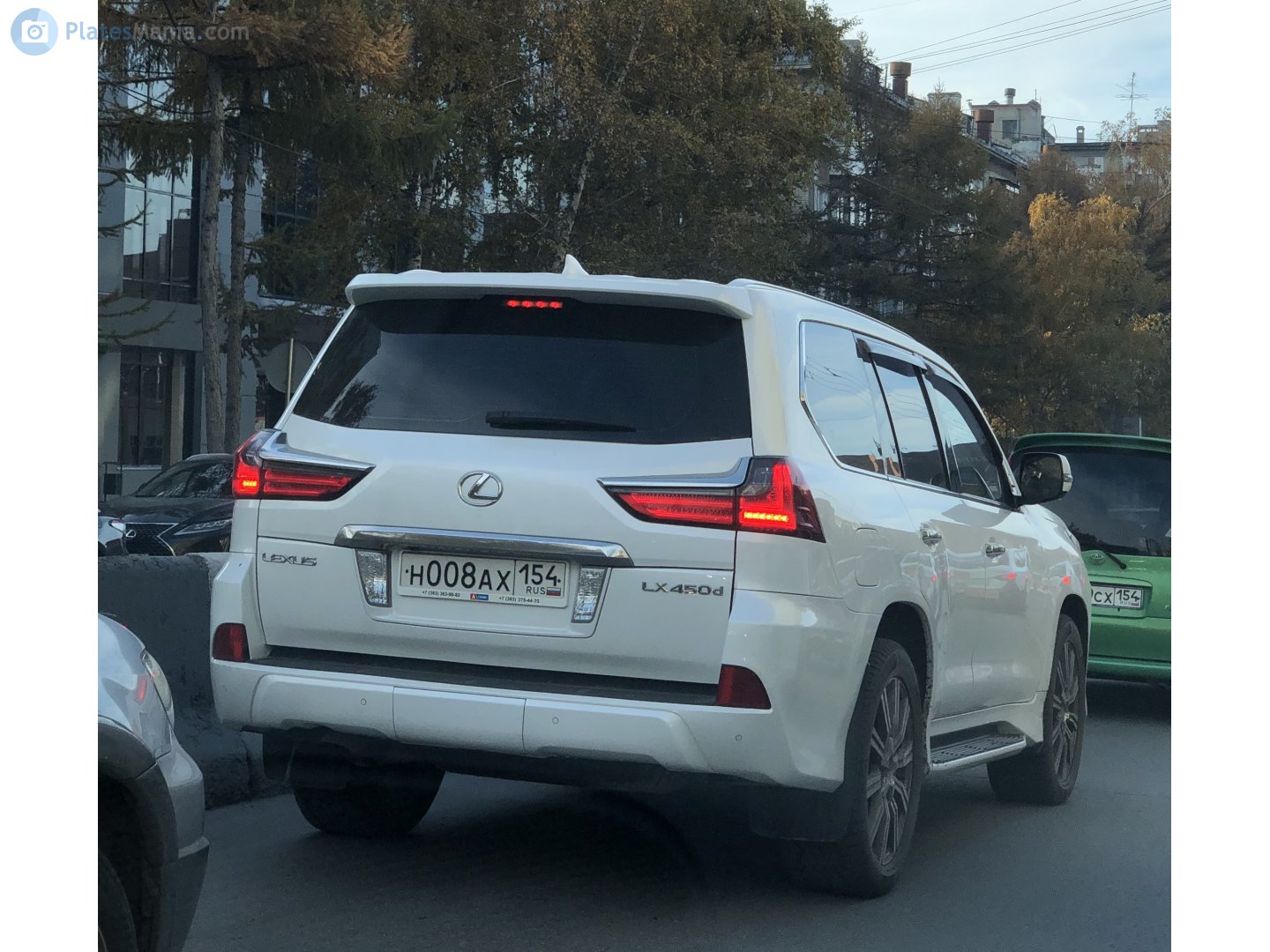 н 008 ах 154, Lexus LX 3rd gen (J200), 2nd facelift, 2015–2021