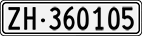 License plate of Switzerland, Cars