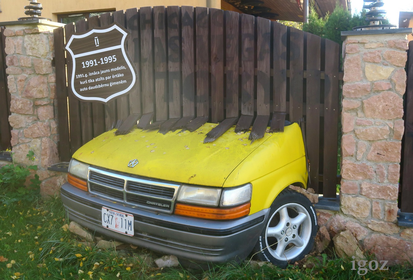 CX7 11M, License plate without vehicle 