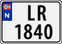 License plate of Norway, Trailers, motorcycles, special vehicles