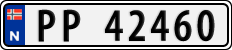 License plate of Norway, Cars