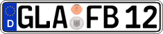 German license plate, Regular plates