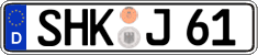 German license plate, Regular plates