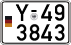 German license plate, Military