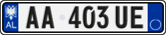 License plate of Albania, Cars (2011)